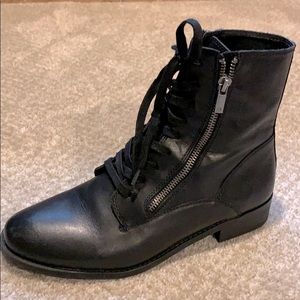 LUCKY BRAND Black Leather Boot